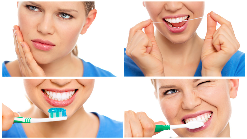 Teeth cure, care and protection. Teeth bleaching.